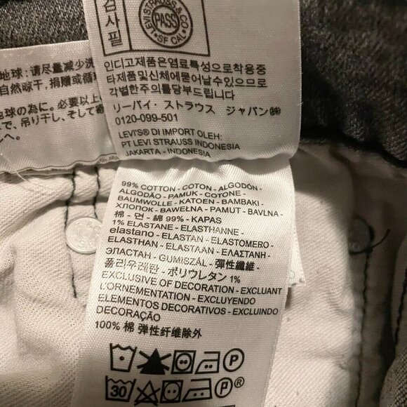 Levis 510 W33 L32 Mens Jeans - Picture 8 of 16